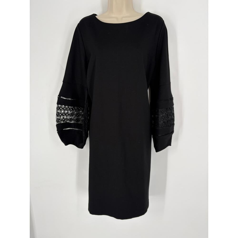 Chico's Black Eyelette Dress (B29)